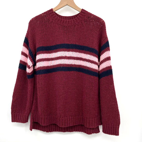XIRENA Apres Ski Sweater in St. Moritz Size Small Burgundy Red Pink Alpaca Blend - Picture 5 of 16
